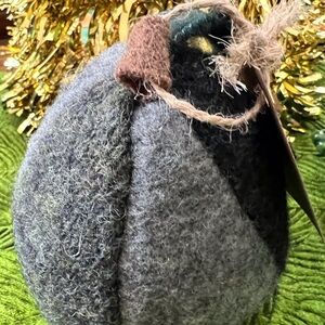Plushy Pears Holiday Ornament - Green and Brown